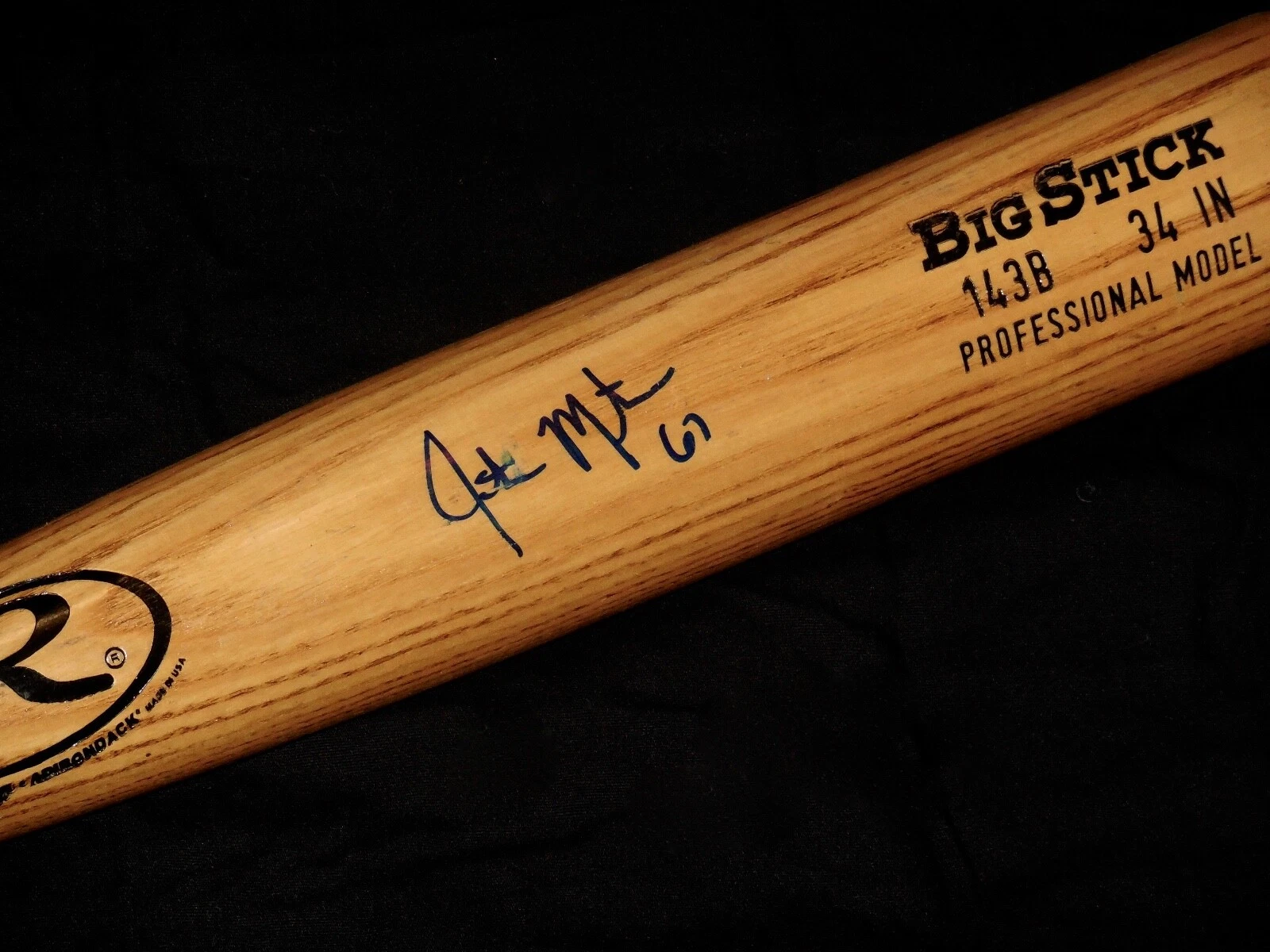 JUSTIN MASTERSON AUTOGRAPHED BAT (CLEVELAND INDIANS) - Spring Training Used Bat!
