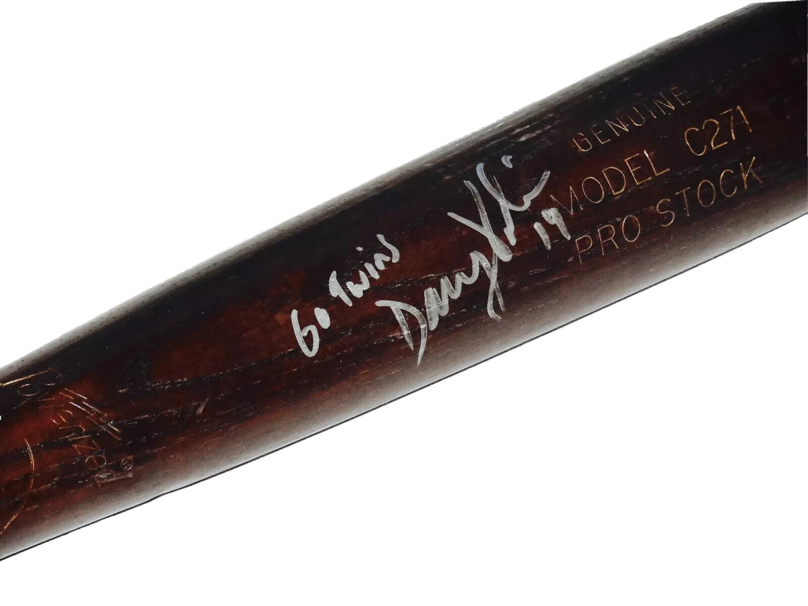 DANNY VALENCIA AUTOGRAPHED BAT (MINNESOTA TWINS) - Spring Training Used Bat!