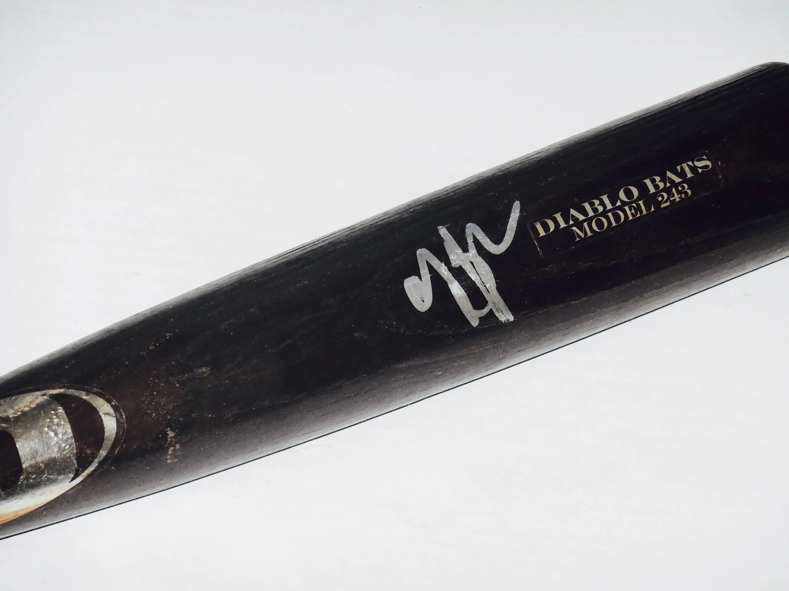 CHAD BRADFORD AUTOGRAPHED BAT (ATHLETICS  MONEYBALL) - Spring Training Used Bat!