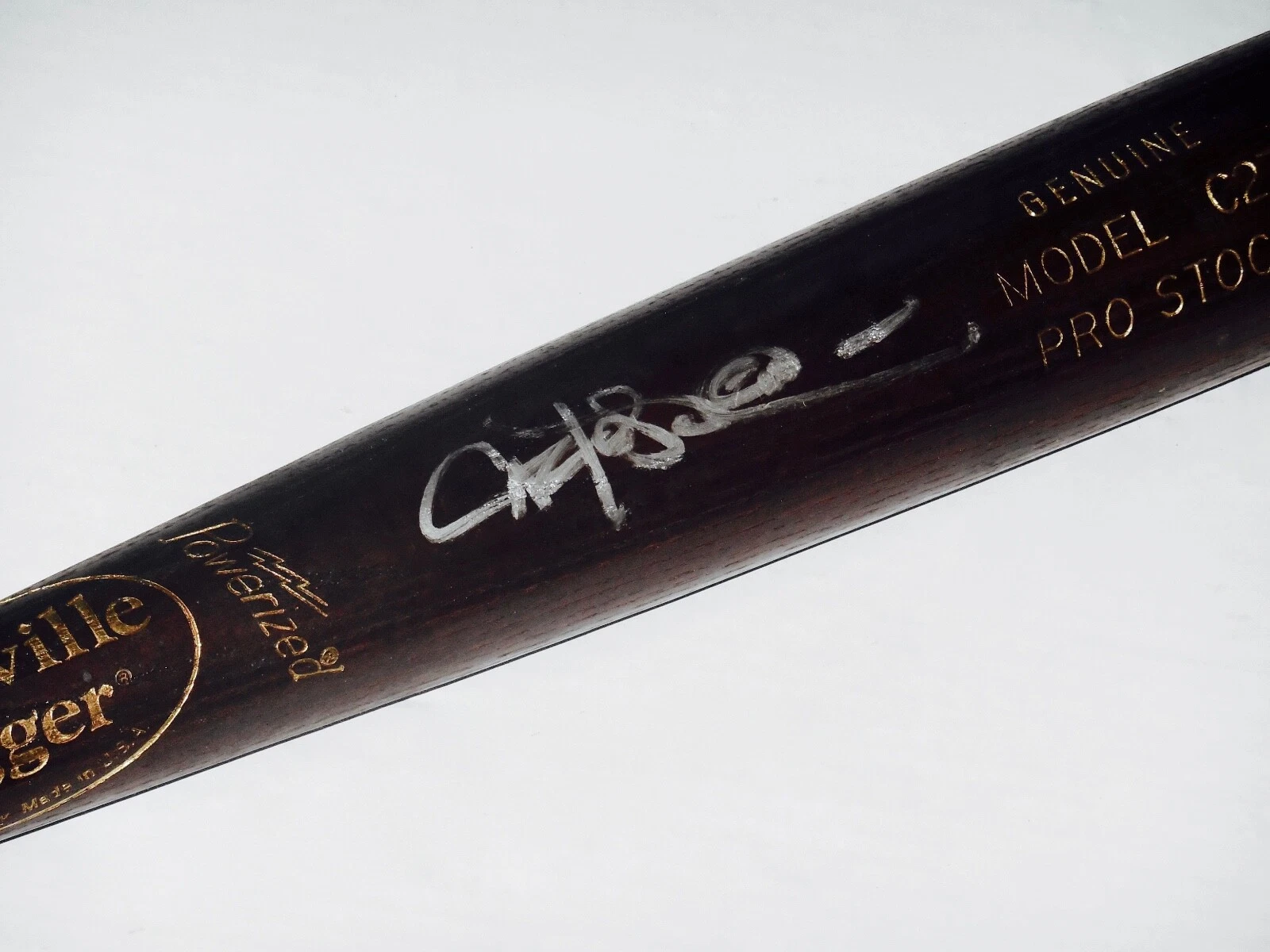 CARLOS PENA AUTOGRAPHED BAT (TAMPA BAY RAYS) - Spring Training Used Bat!
