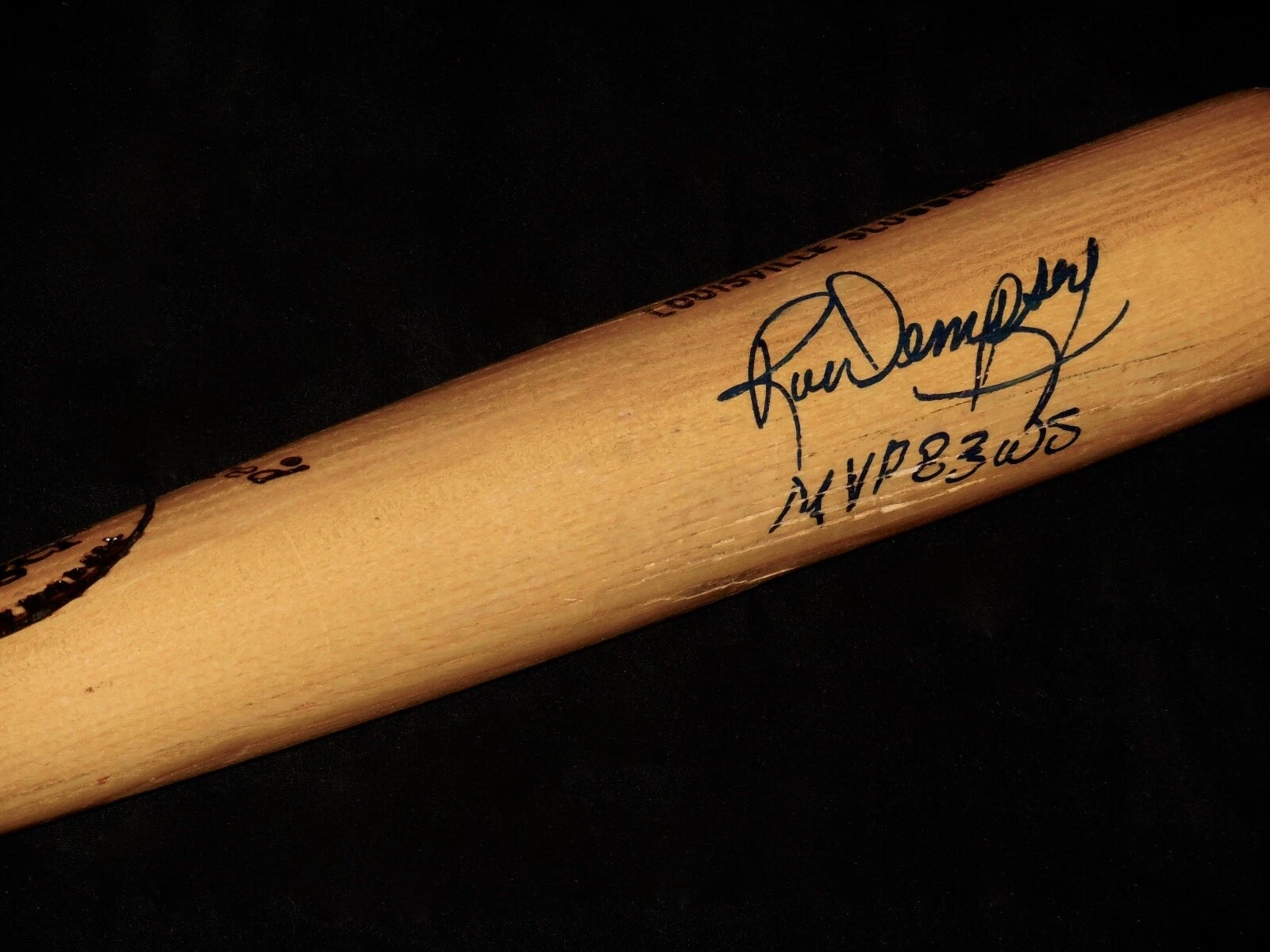 RICK DEMPSEY AUTOGRAPHED BAT (BALTIMORE ORIOLES) - Spring Training Used Bat!