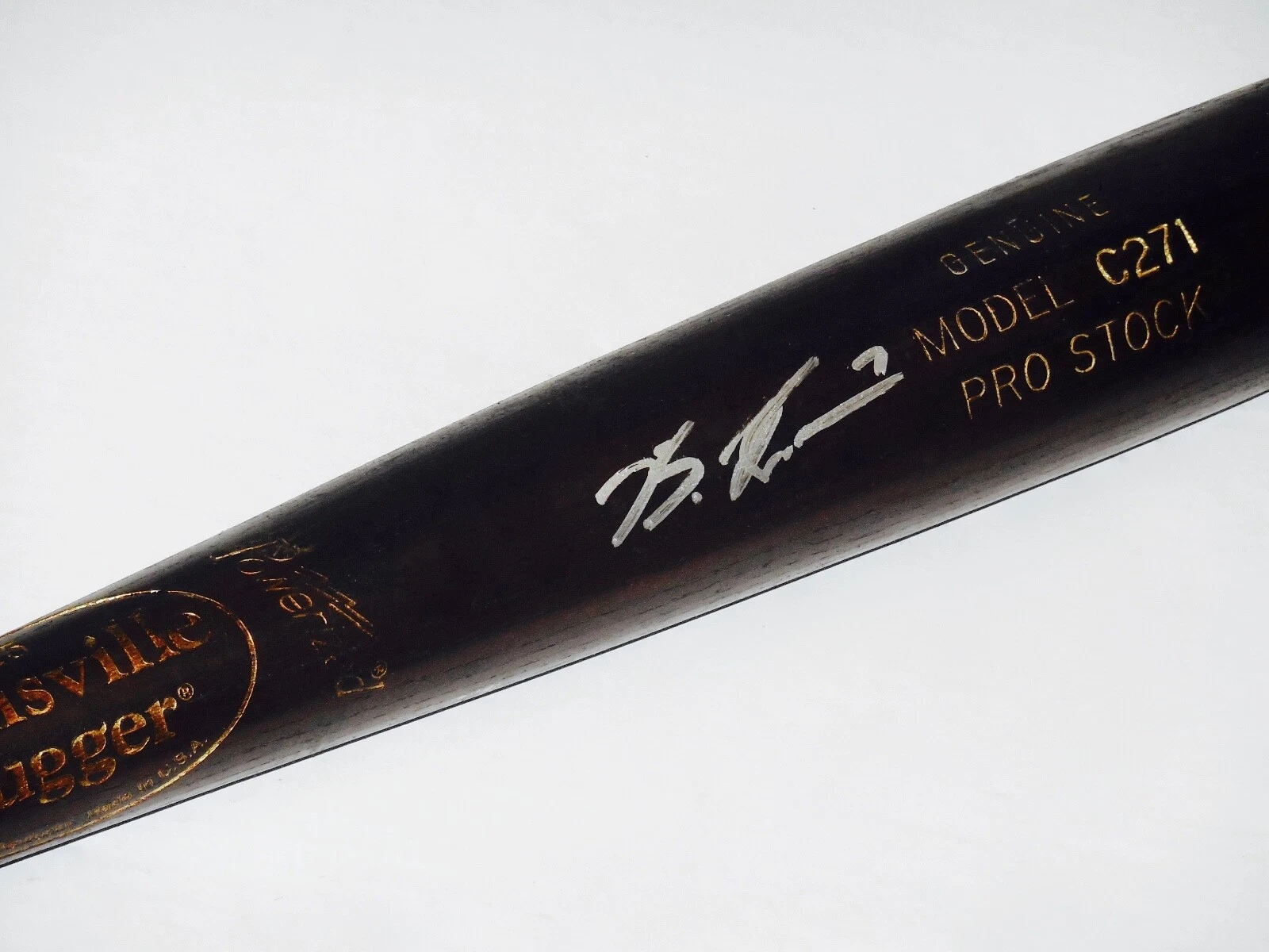 BEN REVERE AUTOGRAPHED BAT (TWINS & PHILLIES) - Spring Training Used Bat!