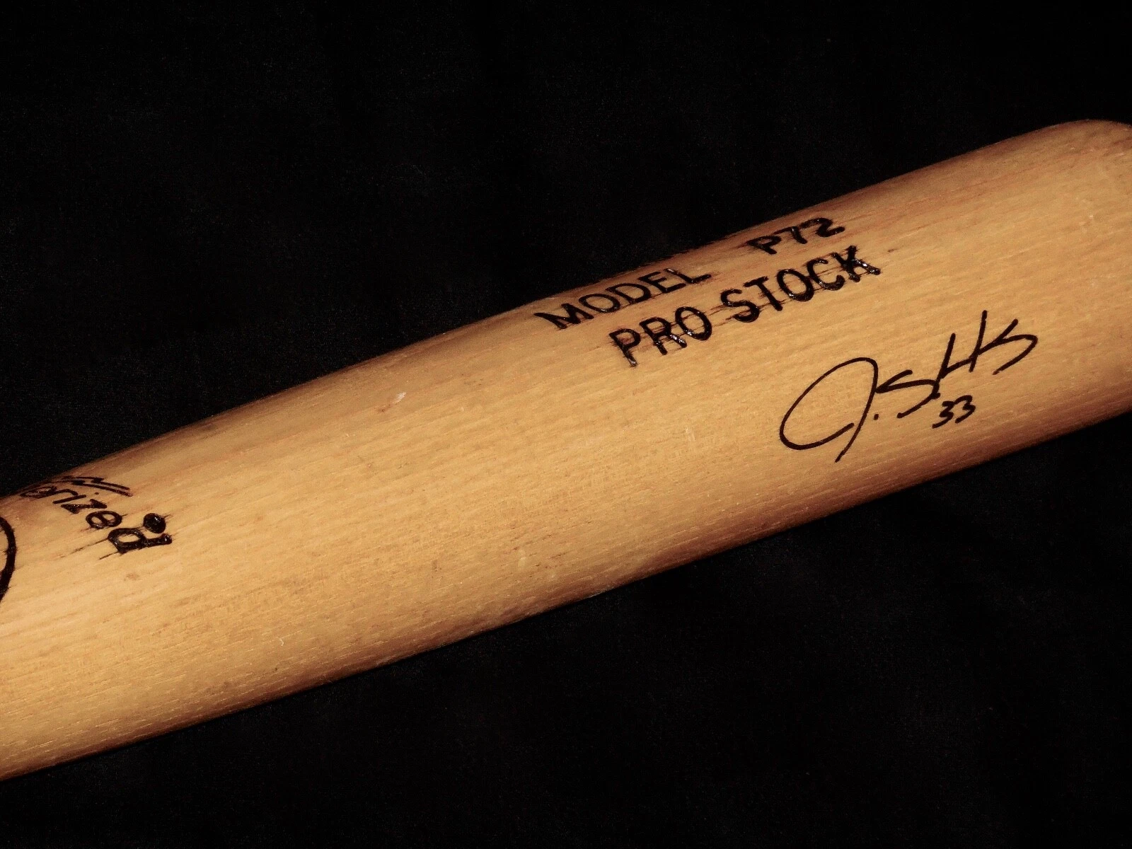 JAMES SHIELDS AUTOGRAPHED BAT (TAMPA BAY RAYS) - Spring Training Used Bat!