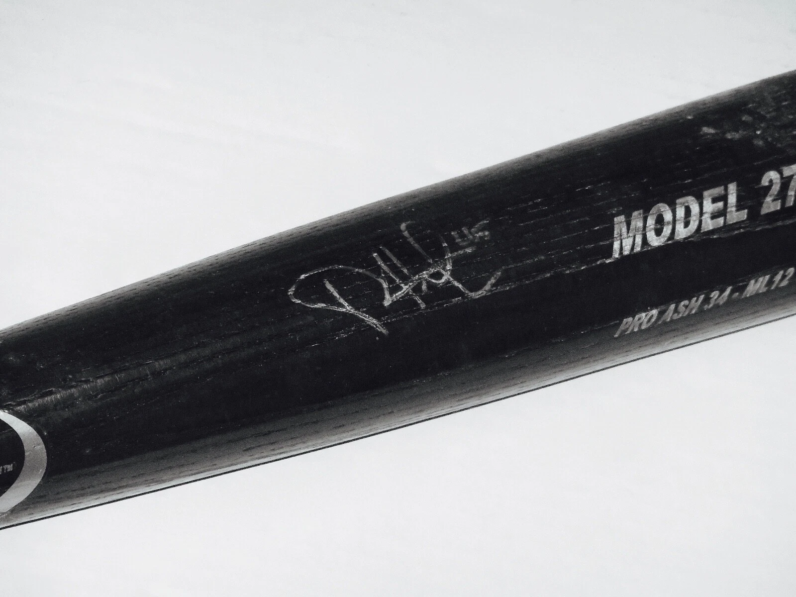 PHIL HUGHES AUTOGRAPHED BAT (NEW YORK YANKEES) - Spring Training Used Bat!