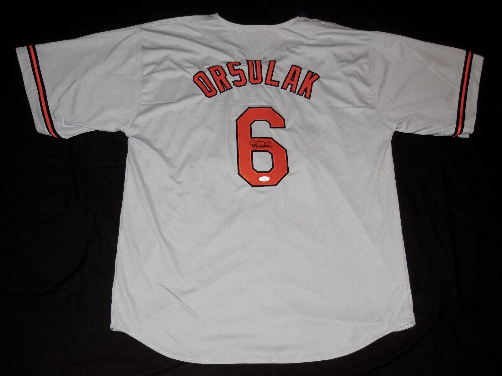 JOE ORSULAK AUTOGRAPHED CUSTOM JERSEY (BALTIMORE ORIOLES) - JSA COA!