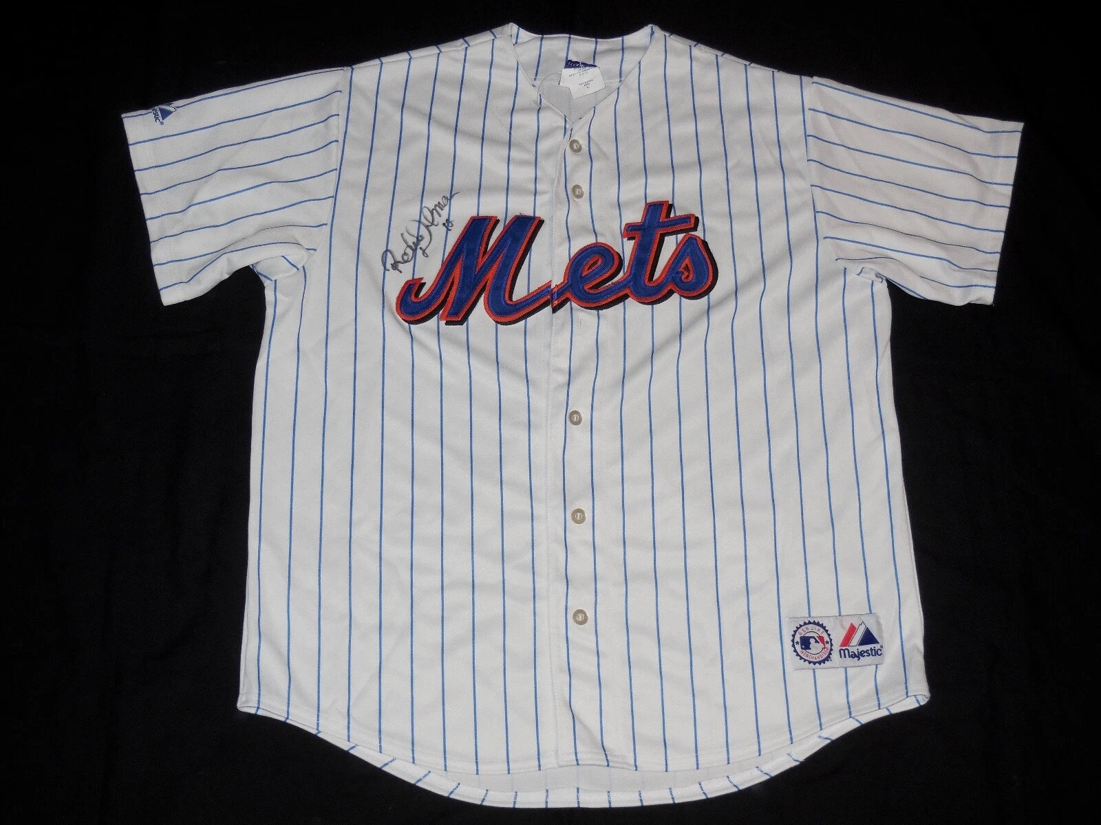 ROBERTO ALOMAR AUTOGRAPHED JERSEY (NEW YORK METS) - HOF 2011!