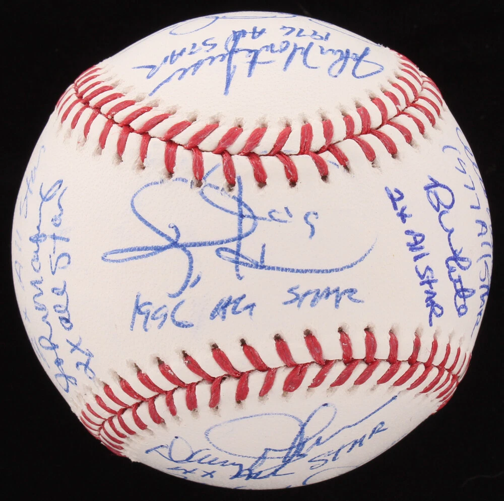 MLB ALL-STARS AUTOGRAPHED BASEBALL (16 SIGNATURES) - Drabek, Mitchell, Hundley,