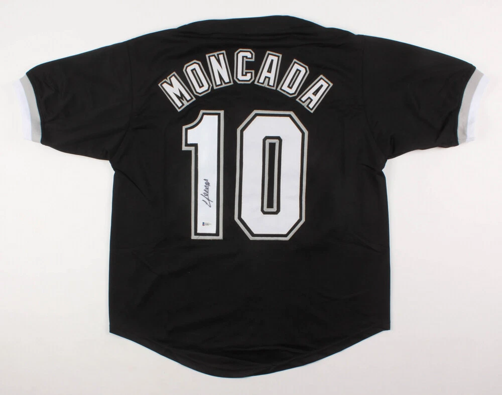 YOAN MONCADA AUTOGRAPHED CUSTOM JERSEY (CHICAGO WHITE SOX) - BECKETT COA!