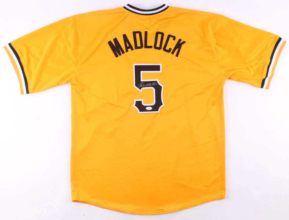 BILL MADLOCK AUTOGRAPHED CUSTOM JERSEY (PITTSBURGH PIRATES) - JSA COA!