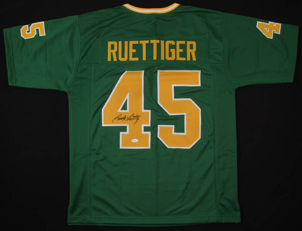 RUDY RUETTIGER AUTOGRAPHED CUSTOM JERSEY (NOTRE DAME) - JSA COA!