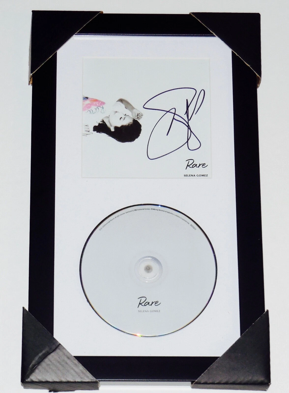 SELENA GOMEZ AUTOGRAPHED RARE CD COVER (FRAMED & MATTED) - W/ COA!