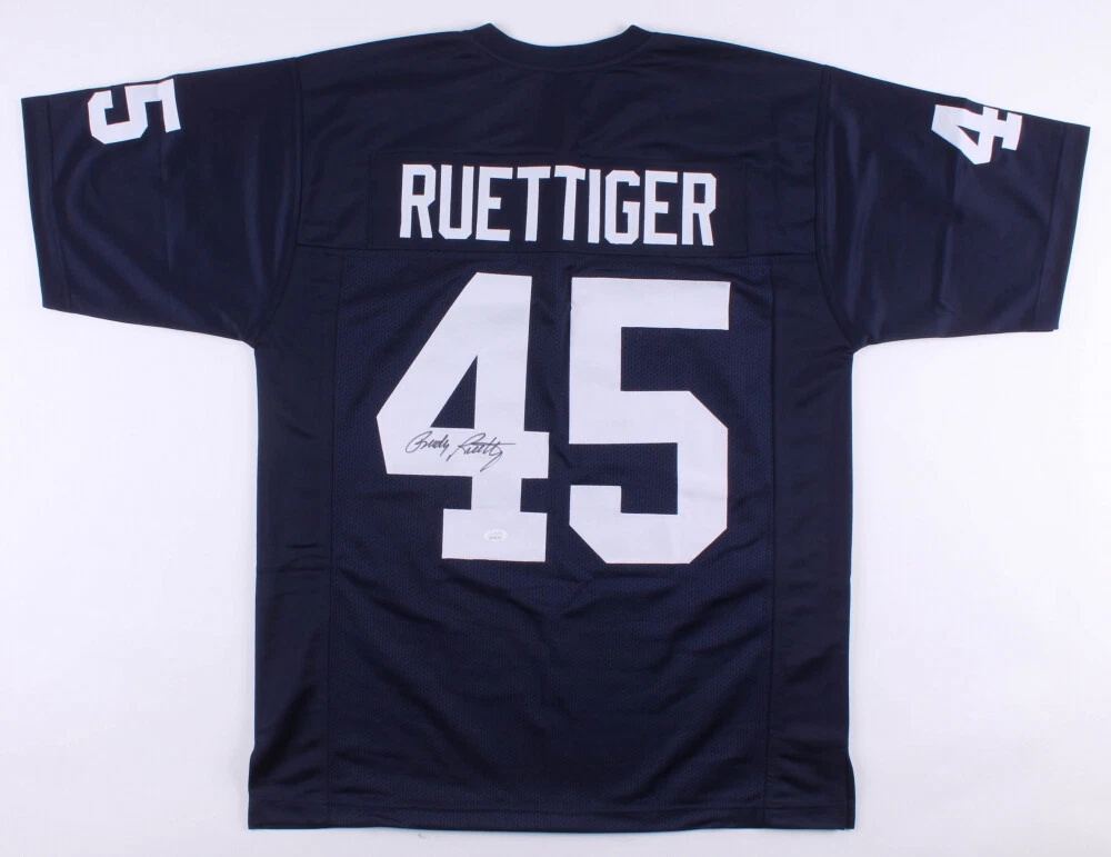 RUDY RUETTIGER AUTOGRAPHED CUSTOM JERSEY (NOTRE DAME) - JSA COA!