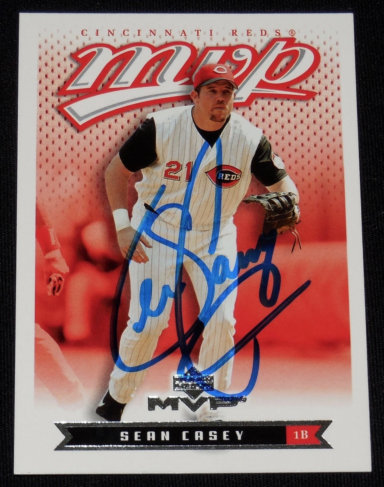 SEAN CASEY AUTOGRAPHED 2003 UPPER DECK 