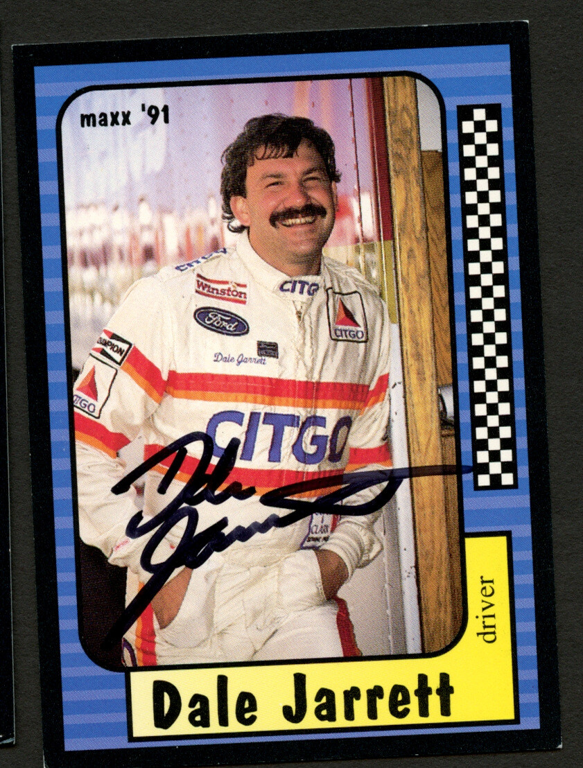 Dale Jarrett #21 signed autograph auto 1991 Maxx NASCAR Racing Trading Card