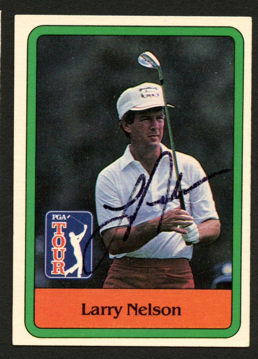Larry Nelson #11 signed autograph auto 1981 Donruss Golf Trading Card