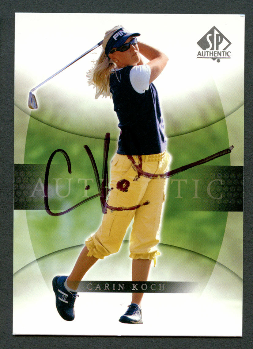 Carin Koch #9 signed autograph auto 2004 SP Upper Deck LPGA Golf Card