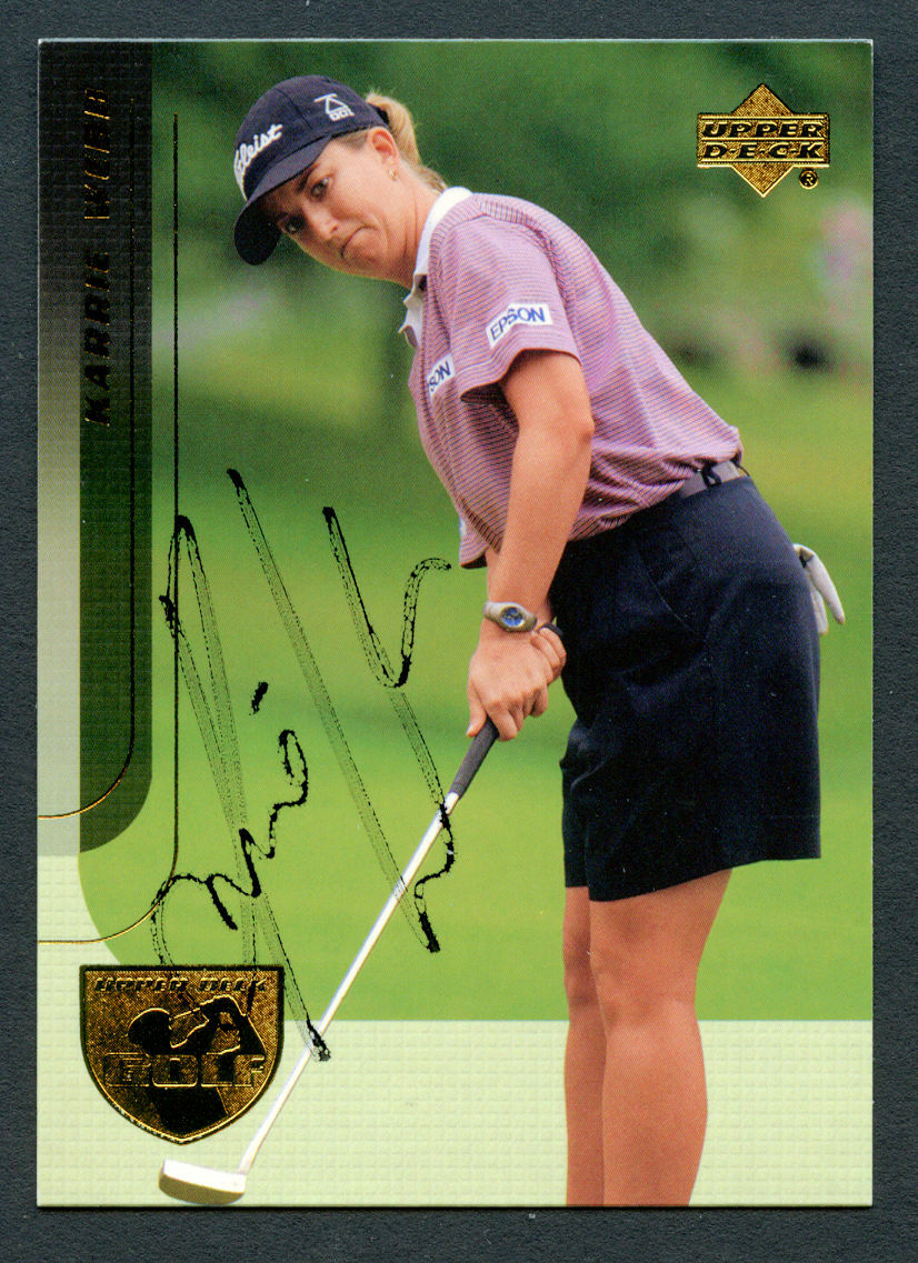Karrie Webb #24 signed autograph auto 2004 Upper Deck LPGA Golf Trading Card