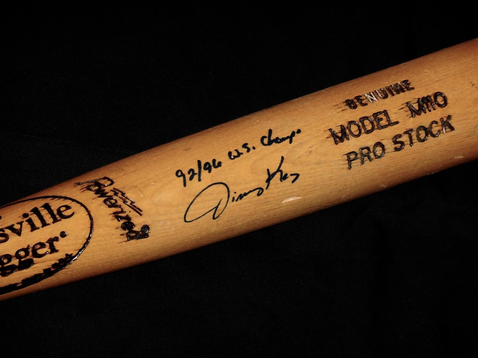 JIMMY KEY AUTOGRAPHED BAT (YANKEES / BLUE JAYS) - Spring Training Used Bat!