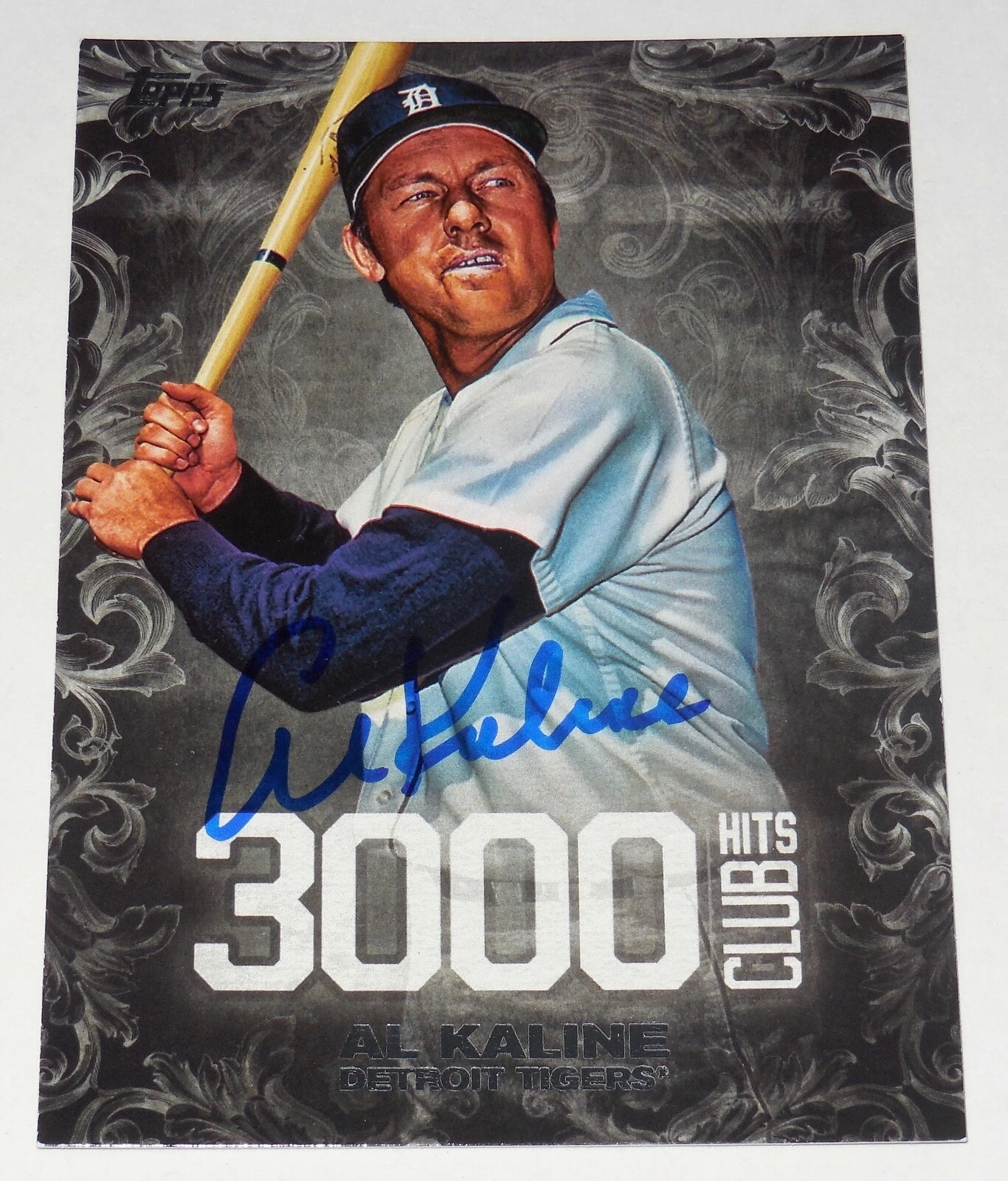 AL KALINE 2016 TOPPS 3000 HIT CLUB AUTOGRAPHED BASEBALL CARD (DETROIT TIGERS)