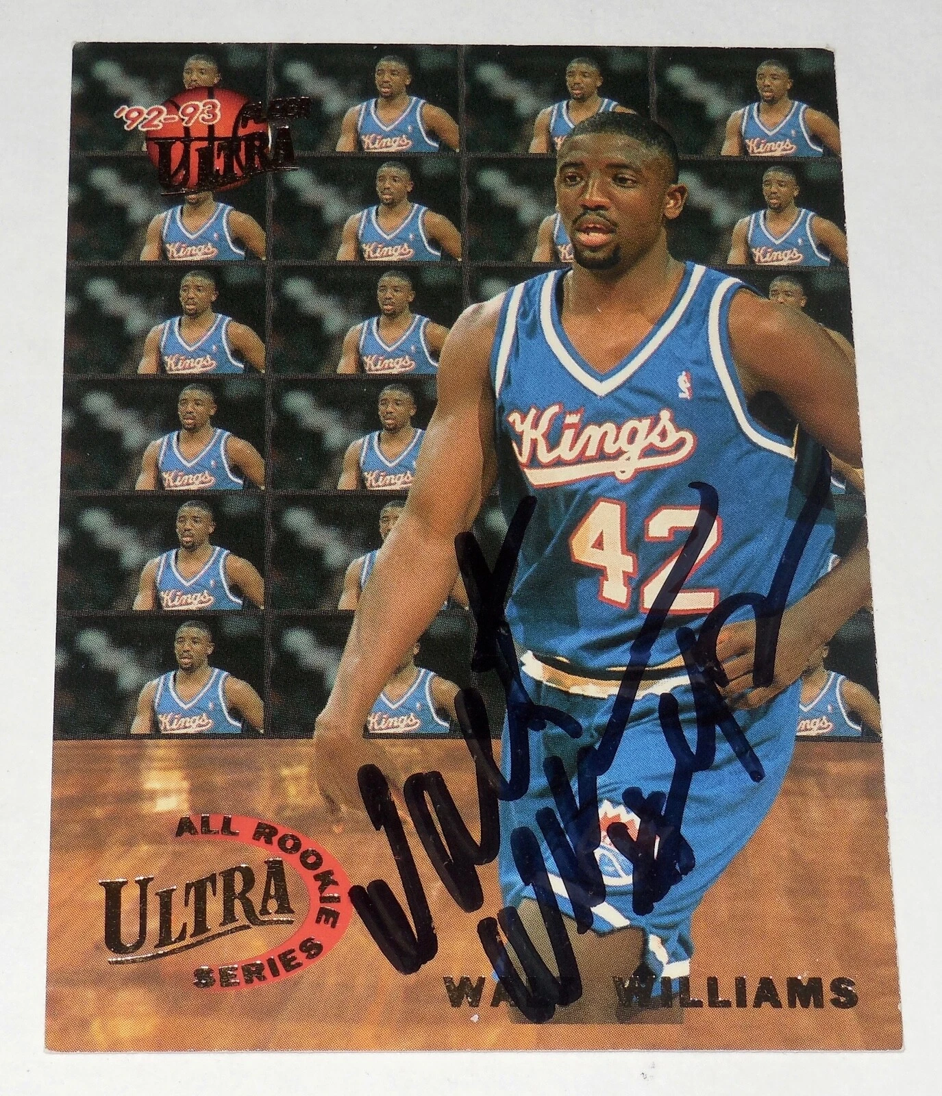 WALT WILLIAMS 1992-1993 FLEER ULTRA AUTOGRAPHED 