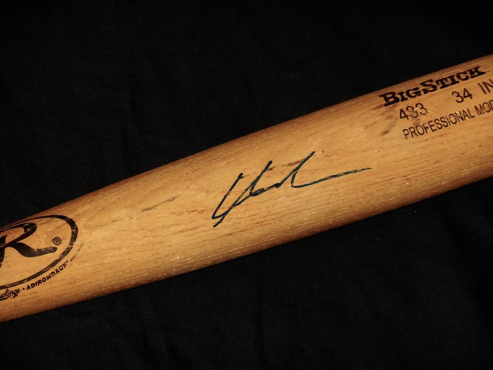 LARS ANDERSON AUTOGRAPHED BAT (BOSTON RED SOX) - Spring Training Used Bat!
