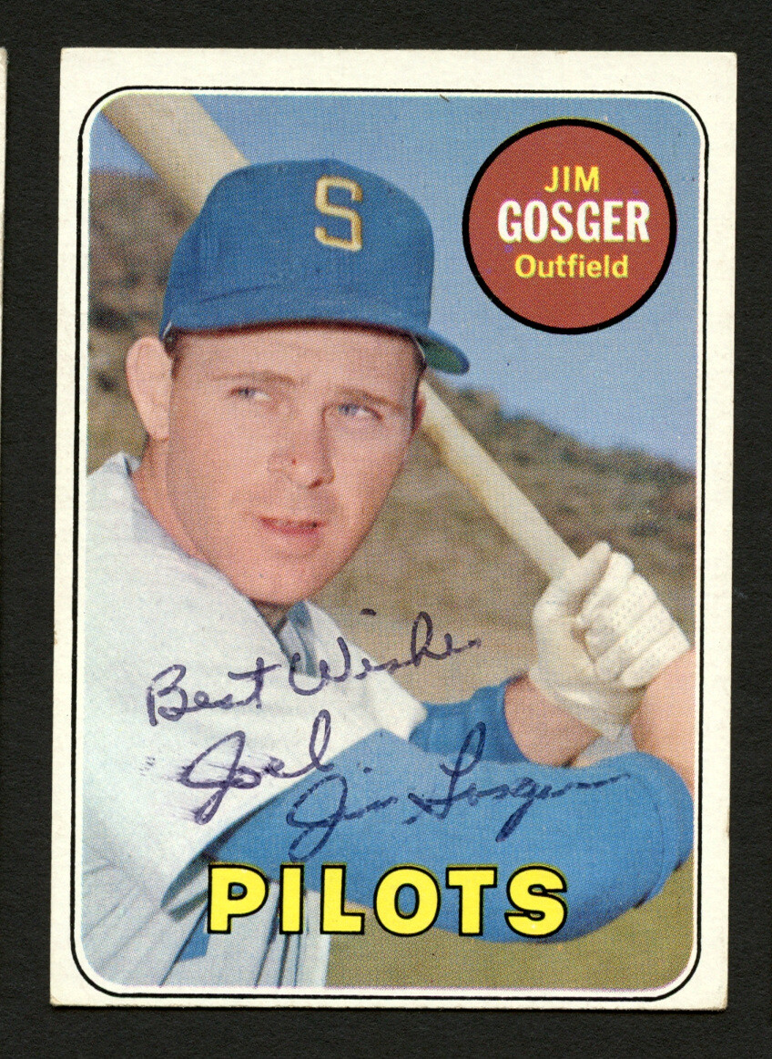 Jim Gosger #482 signed autograph auto 1969 Topps Baseball Trading Card