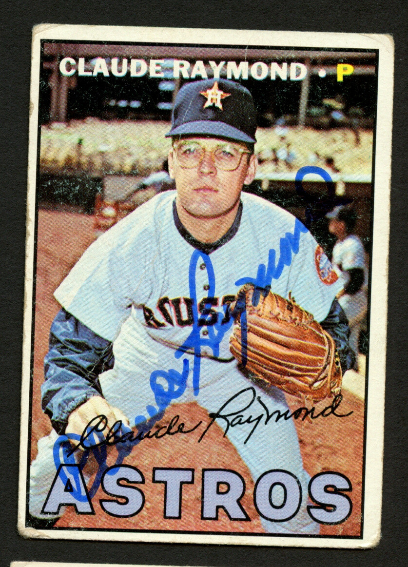 Claude Raymond #364 signed autograph auto 1967 Topps Baseball Trading Card