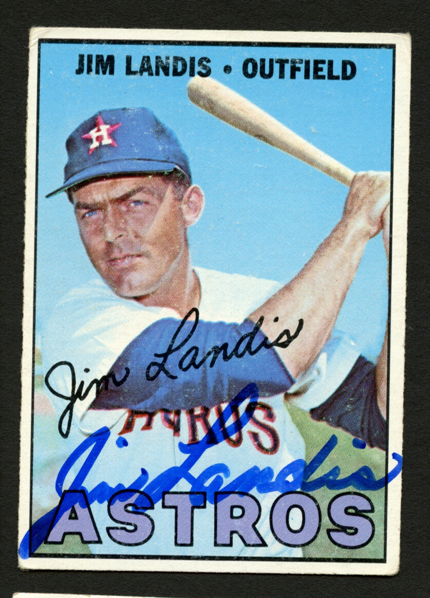 Jim Landis #483 signed autograph auto 1967 Topps Baseball Trading Card