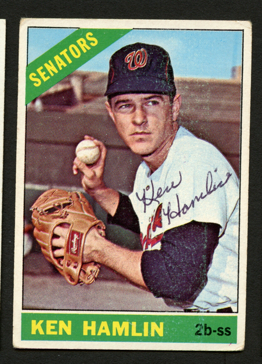 Ken Hamlin #69 signed autograph auto 1966 Topps Baseball Trading Card