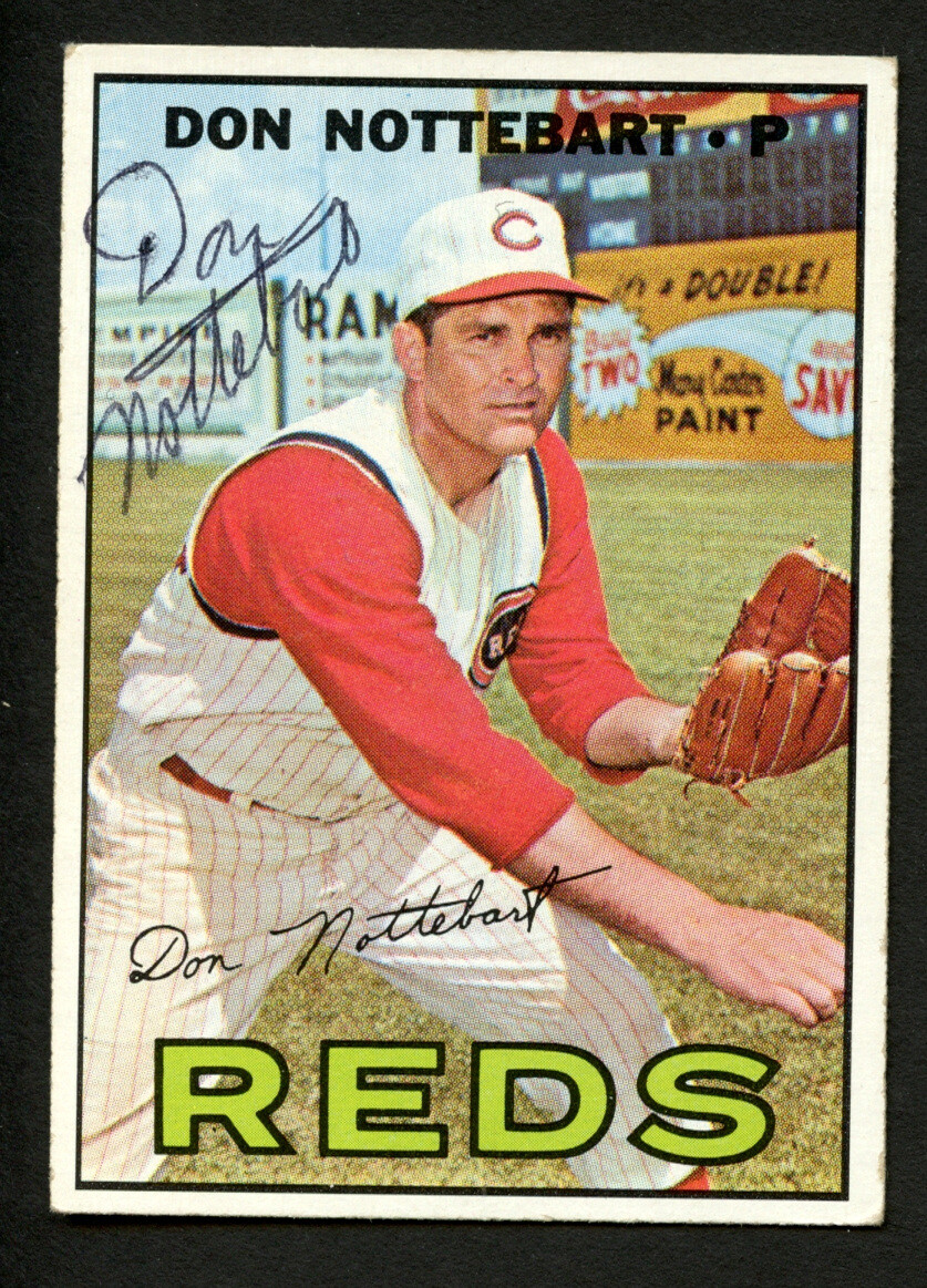 Don Nottebart #269 signed autograph auto 1967 Topps Baseball Trading Card