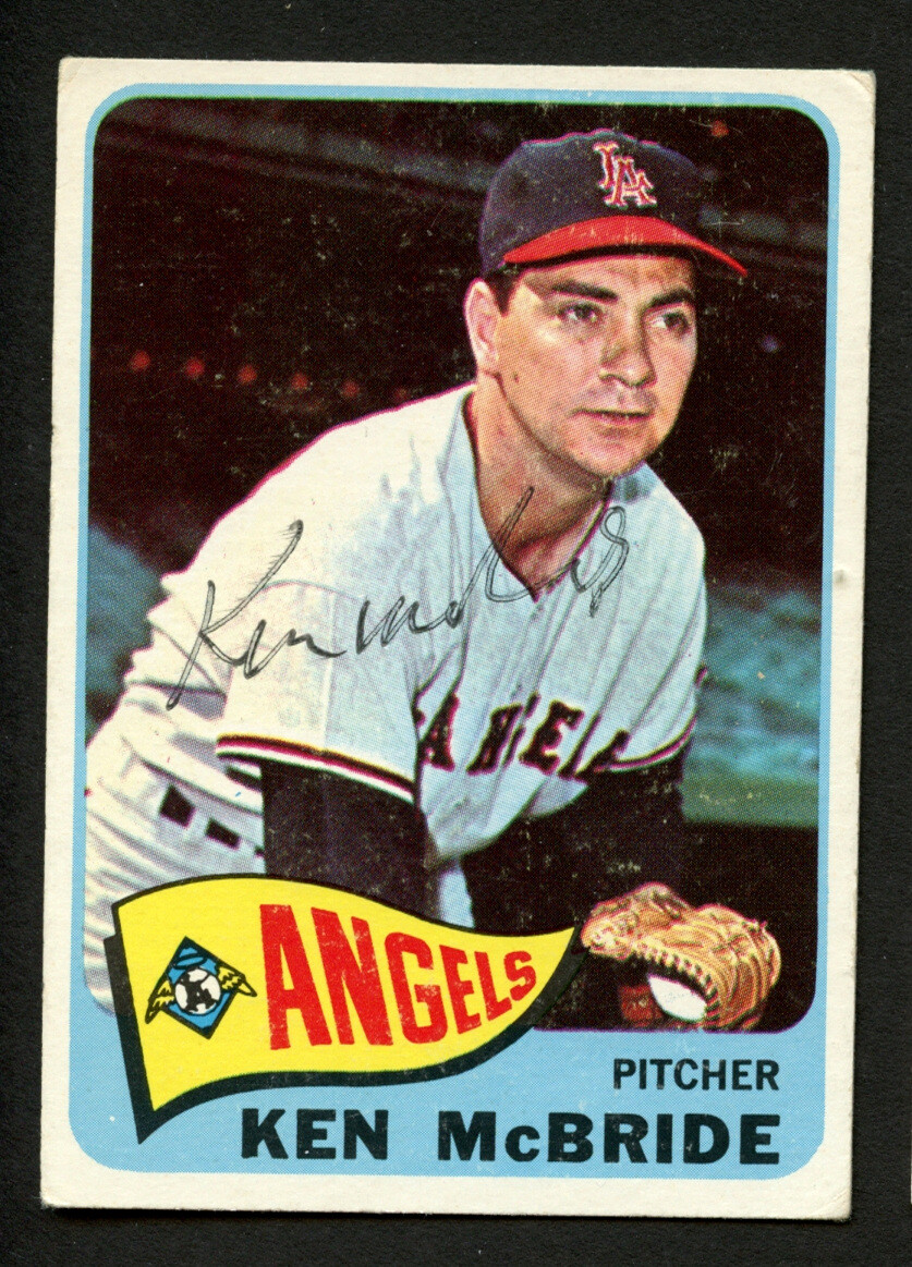 Ken McBride #268 signed autograph auto 1965 Topps Baseball Trading Card