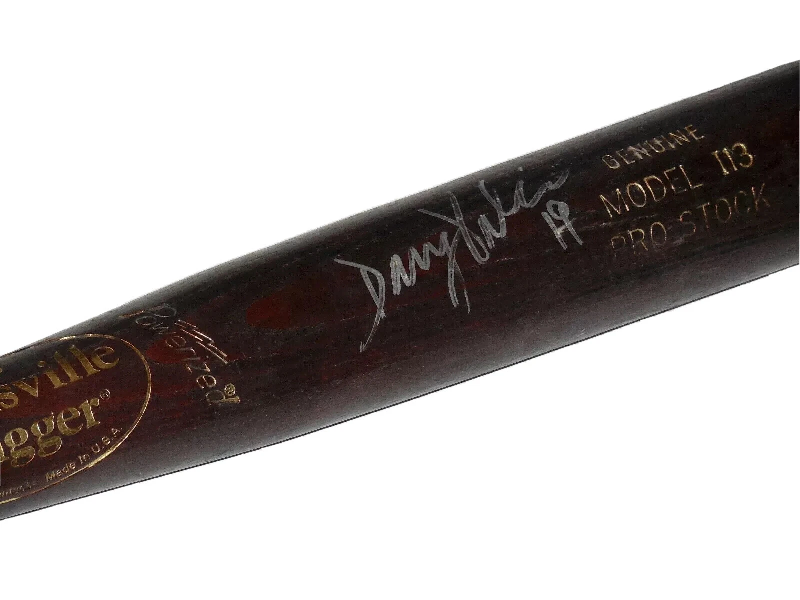 DANNY VALENCIA AUTOGRAPHED BAT (MINNESOTA TWINS) - Spring Training Used Bat!