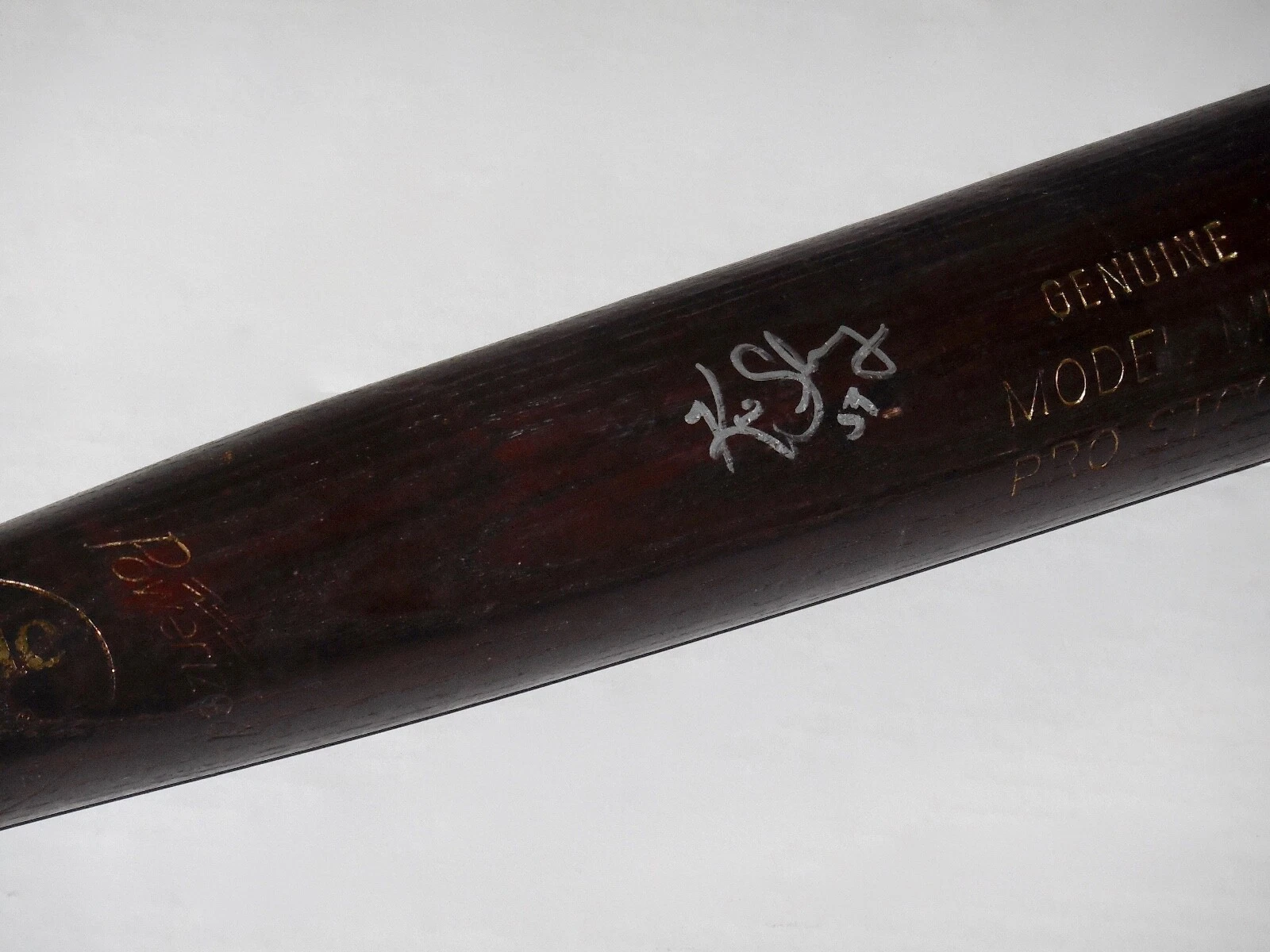 KEVIN SLOWEY AUTOGRAPHED BAT (MINNESOTA TWINS) - Spring Training Used Bat!