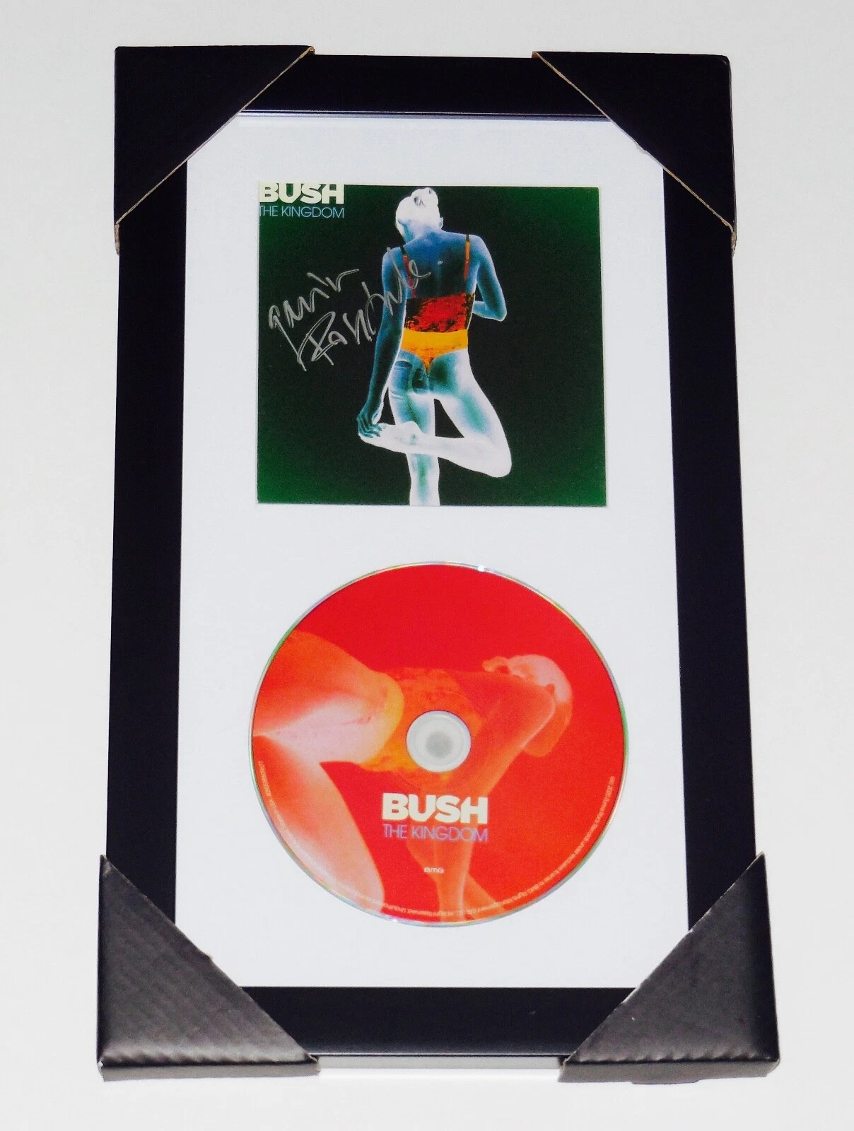 GAVIN ROSSDALE AUTOGRAPHED BUSH THE KINGDOM CD COVER (FRAMED & MATTED) - W/ COA!