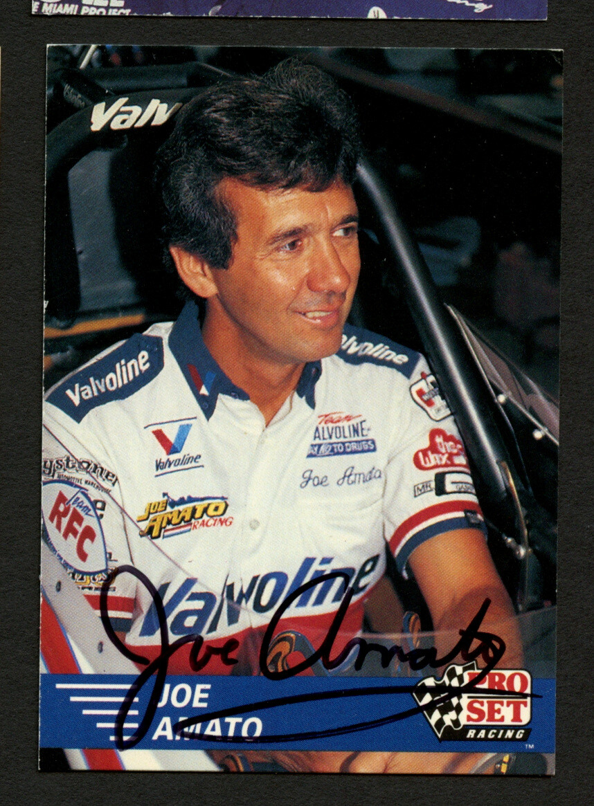 Joe Amato #1 signed autograph auto 1991 Pro Set  NHRA Trading Card