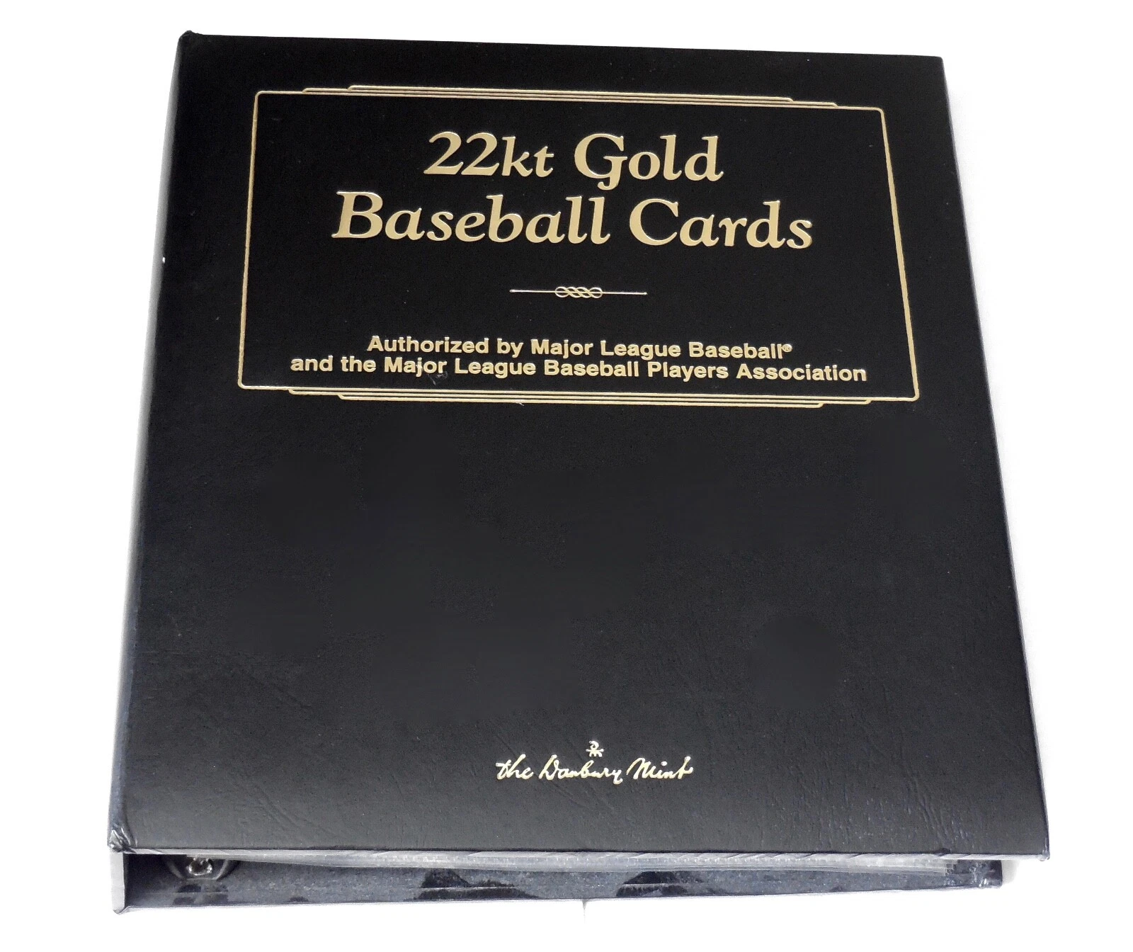 COMPLETE SET OF (50) 22-KT GOLD BASEBALL CARDS IN BINDER - Ruth, Gehrig, Cobb,