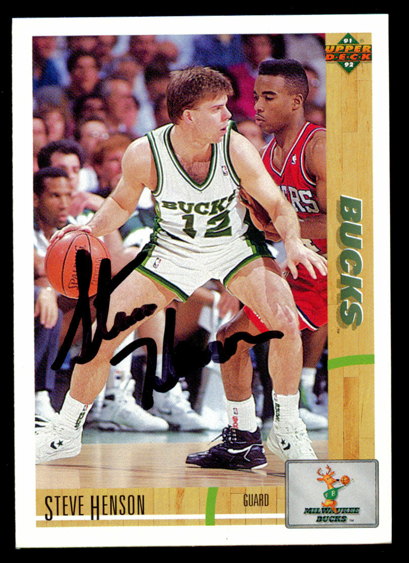 Steve Henson #366 signed autograph auto 1991-92 Upper Deck Basketball Card