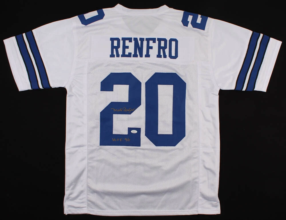 MEL RENFRO AUTOGRAPHED CUSTOM JERSEY (DALLAS COWBOYS) - JSA COA!