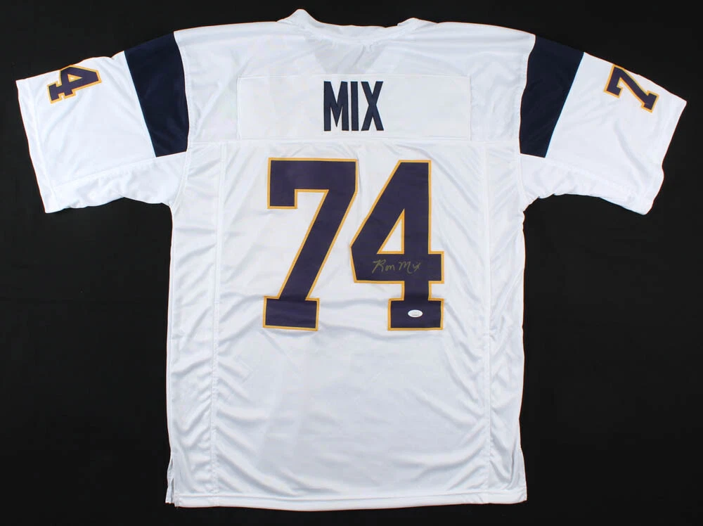 RON MIX AUTOGRAPHED CUSTOM JERSEY (SAN DIEGO CHARGERS) - JSA COA!