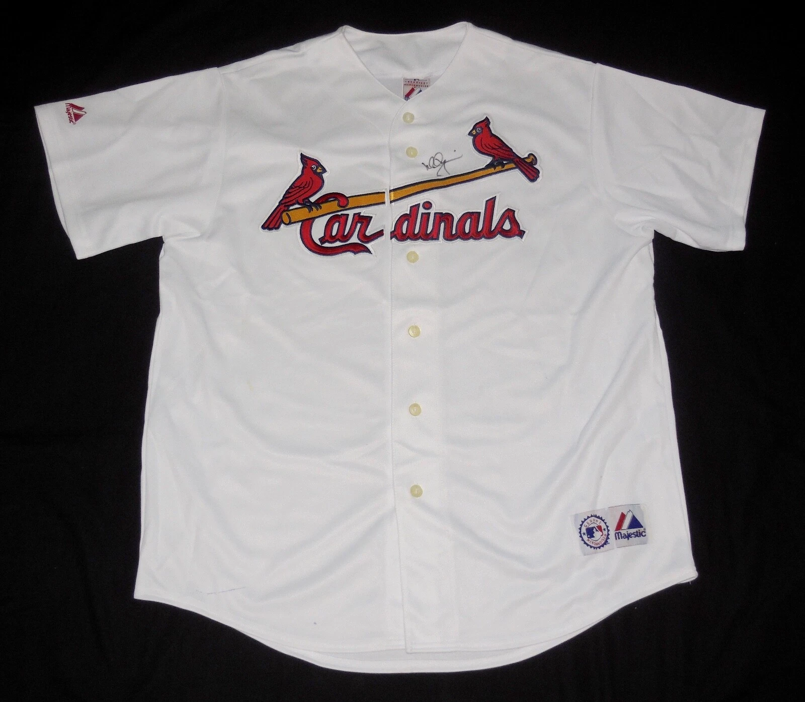 MARK MCGWIRE AUTOGRAPHED JERSEY (ST. LOUIS CARDINALS) W/ COA! - IRREGULAR SALE!