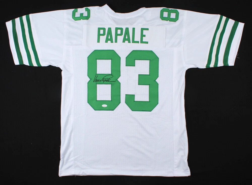 VINCE PAPALE AUTOGRAPHED CUSTOM JERSEY (PHILADELPHIA EAGLES) - JSA COA!