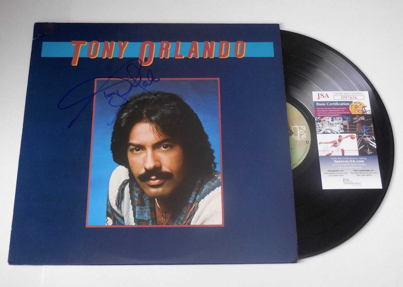 TONY ORLANDO AUTOGRAPHED RECORD ALBUM (TONY ORLANDO) - JSA COA!