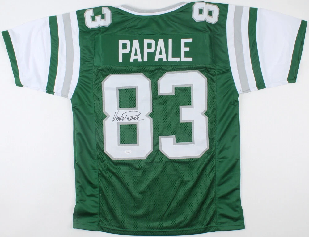 VINCE PAPALE AUTOGRAPHED CUSTOM JERSEY (EAGLES / INVINCIBLE) - JSA COA!