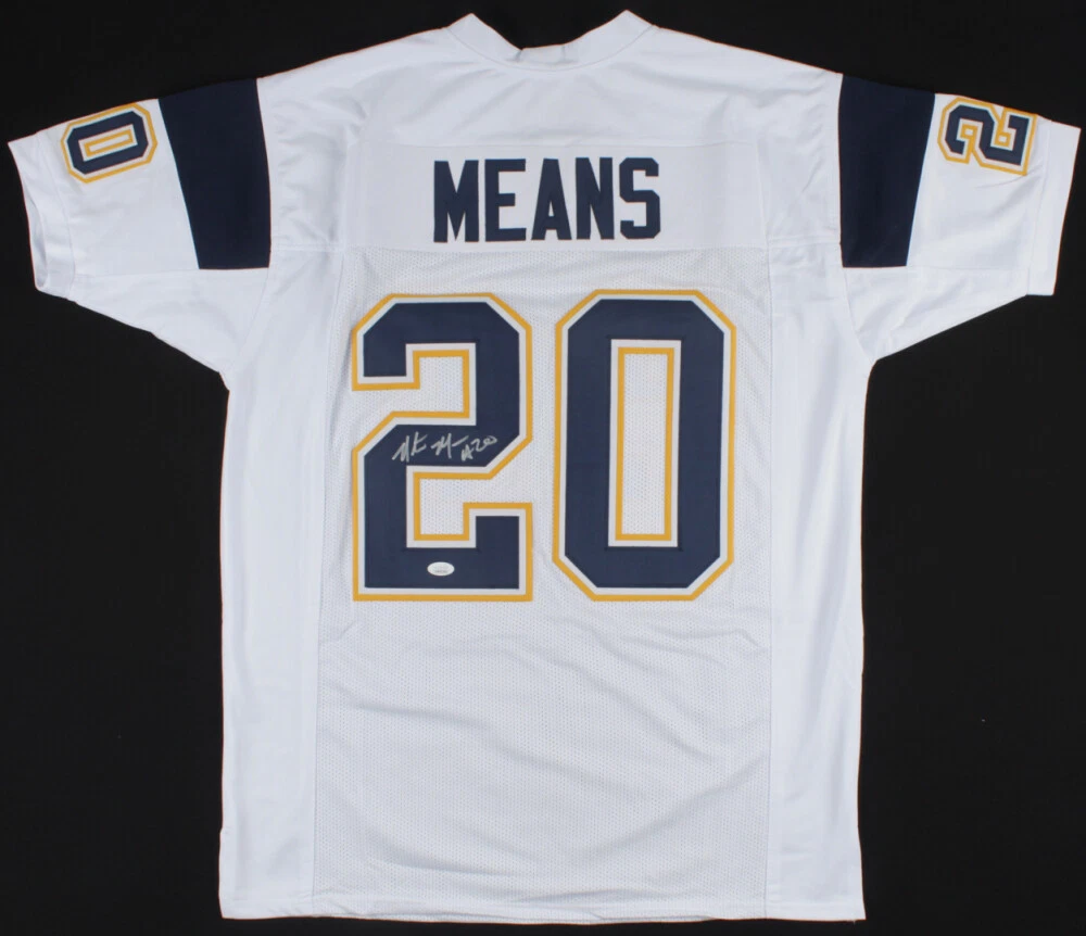 NATRONE MEANS AUTOGRAPHED CUSTOM JERSEY (SAN DIEGO CHARGERS) - JSA COA!