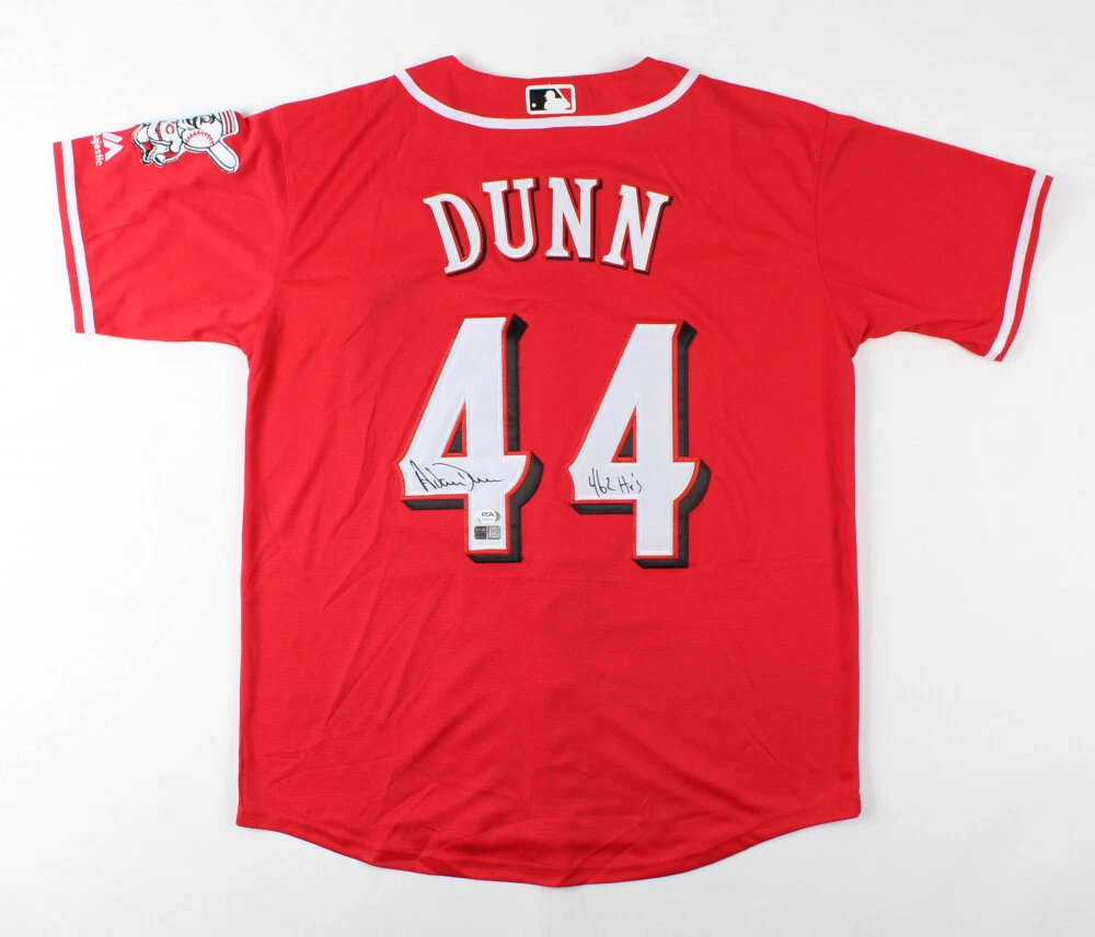 ADAM DUNN AUTOGRAPHED JERSEY (CINCINNATI REDS) - PSA DNA!