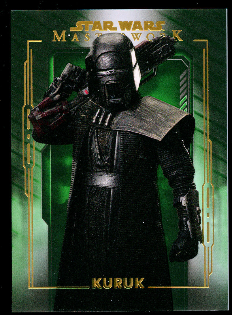 Kuruk 40 Topps 2020 Star Wars Masterwork Green Parallel Collectable 48 of 99
