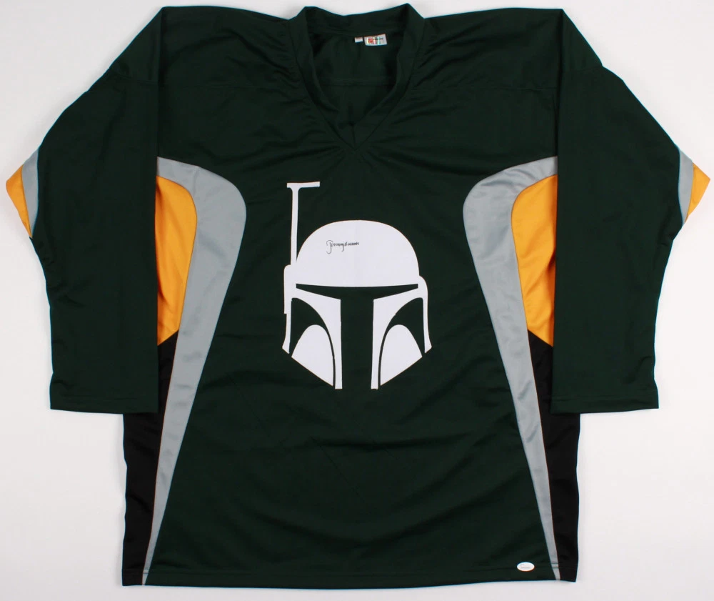 JEREMY BULLOCH AUTOGRAPHED “BOBA FETT” JERSEY (STAR WARS) – JSA COA! + PROOF! COLLECTIBLE MEMORABILIA