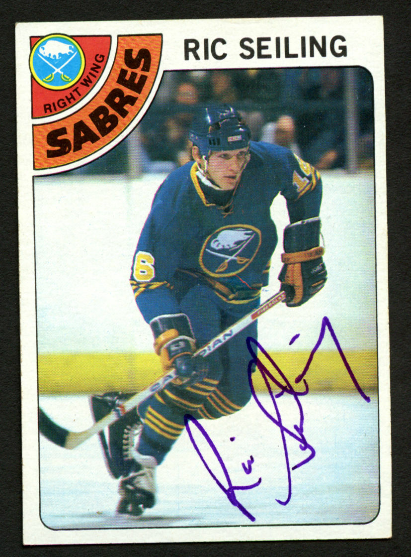 Ric Seiling #242 signed autograph auto 1978-79 Topps Hockey Trading Card