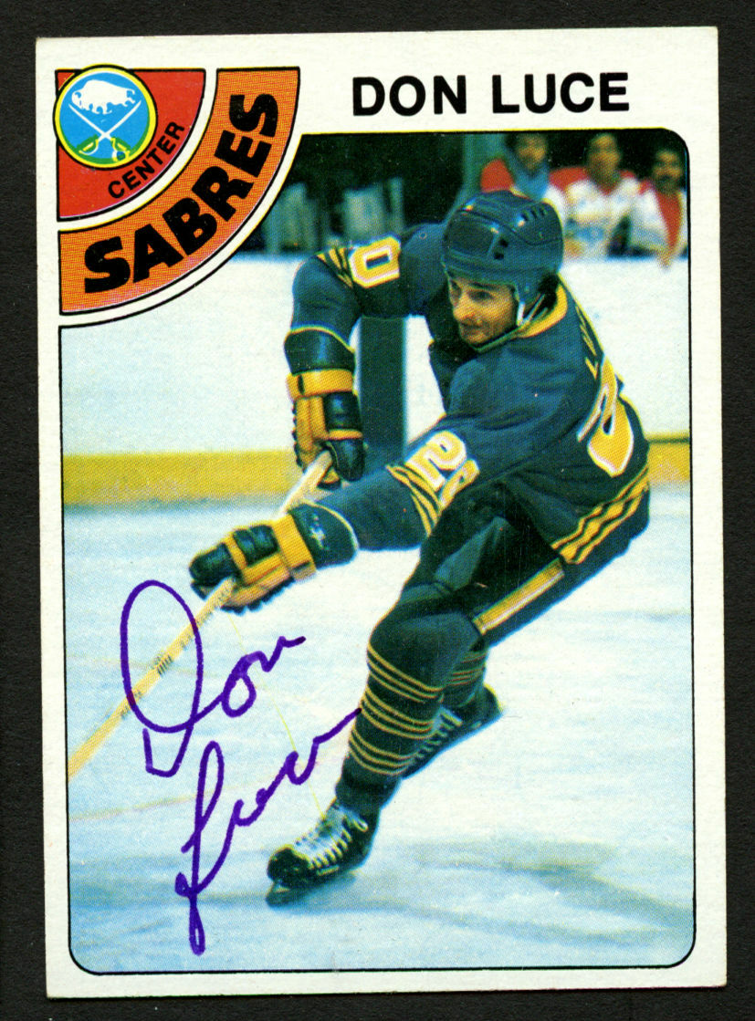 Don Luce #58 signed autograph auto 1978-79 Topps Hockey Trading Card