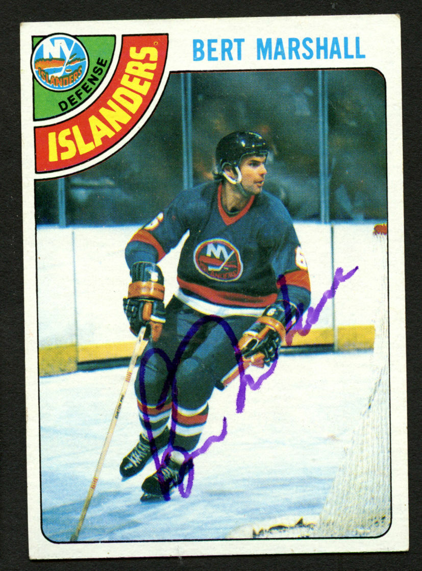 Bert Marshall #49 signed autograph auto 1978-79 Topps Hockey Trading Card